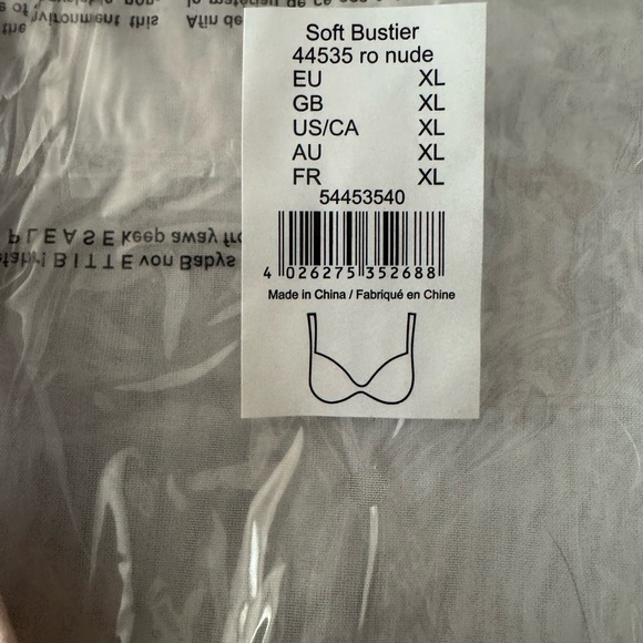 Amoena soft bustier bra/bralette (no pocket) NWT - Size XL but RUNS SMALL - Picture 5 of 5